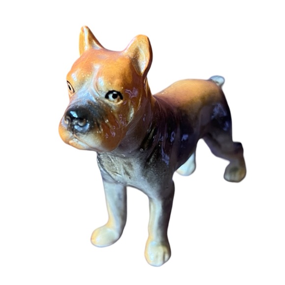 Vintage Porcelain Boxer Dog Figurine - Picture 1 of 7